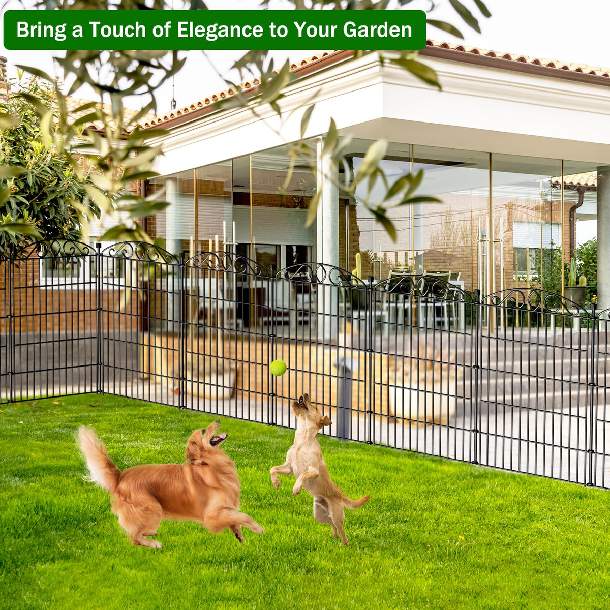Bilibompa pet playpen border setup offering a safe outdoor space