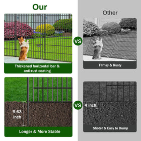 Bilibompa rustproof metal wires resist weather for long-lasting use.