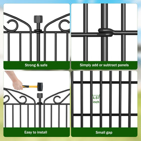 Bilibompa spherical stake caps preventing injuries along fence edges