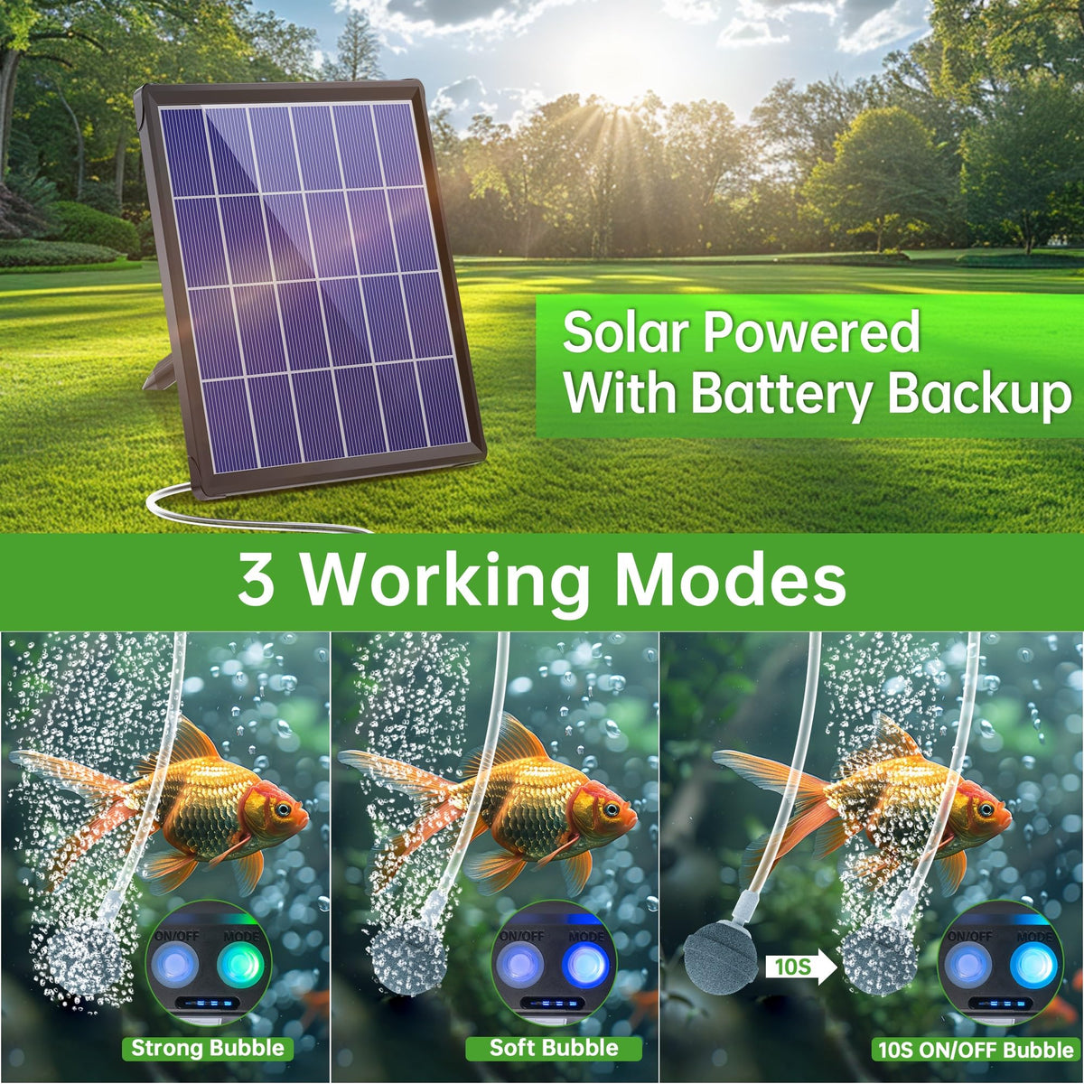 Biling portable solar panel design enables flexible installation.