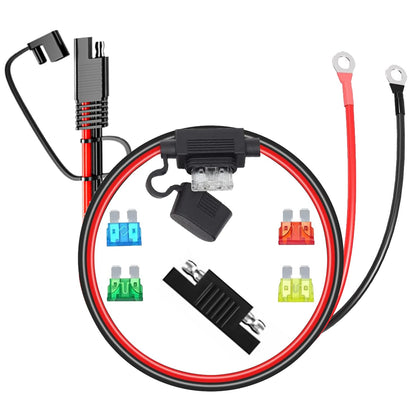 Billion Wealth SAE extension cable 3.3 ft features 10 AWG pure copper for reliable power connections.