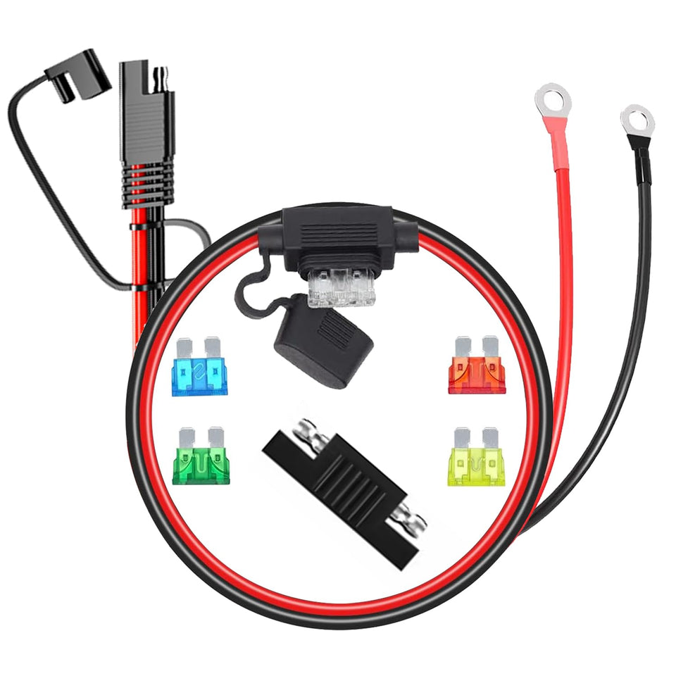 Billion Wealth SAE extension cable 3.3 ft features 10 AWG pure copper for reliable power connections.