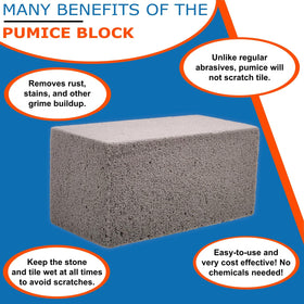 Billy Buckskin pool brick stain remover cleans stubborn stains from pool tiles.