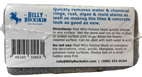 Billy Buckskin toilet bowl cleaner dual-use pumice block for bathroom cleaning.