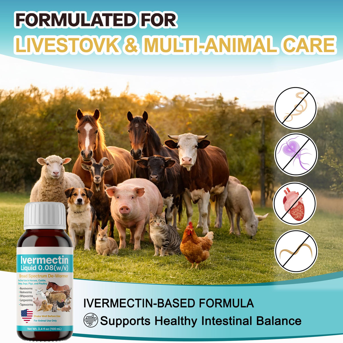 Bingbrofam dewormer dosing scale enables weight-based measuring