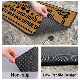 BinHang large 30x18 mat fits most doors.