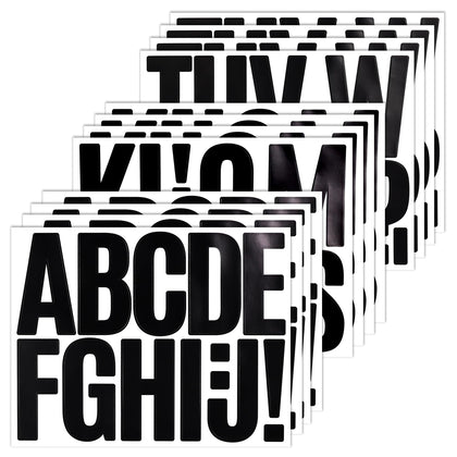 BINLINHONGO alphabet stickers 3-inch sheets for mailboxes and doors with easy application