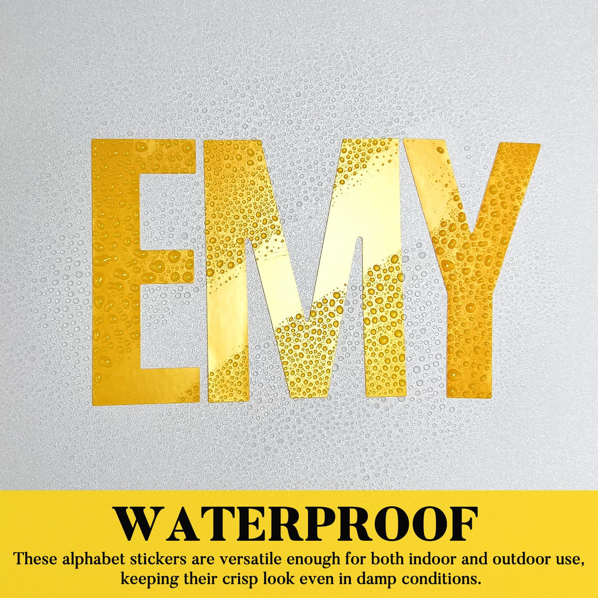 BINLINHONGO scratch-resistant vinyl provides durable lettering