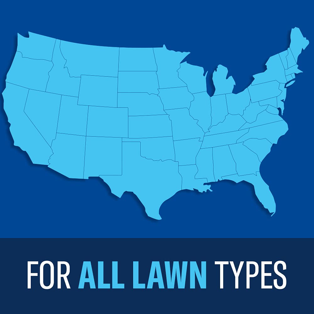 Spray coverage across soil and turf supports broad lawn protection.