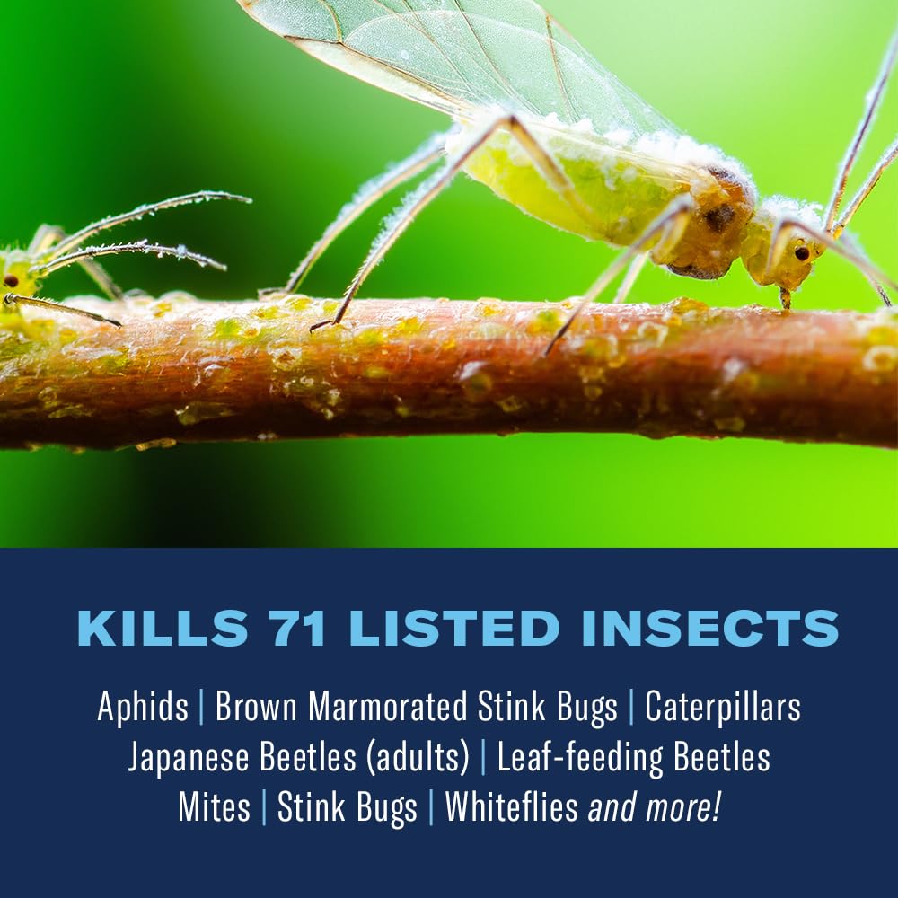BioAdvanced Complete Insect Killer being sprayed to control outdoor pests.