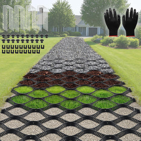 BIOBUBANA gravel grid base stabilizing driveway and walkways with durable HDPE