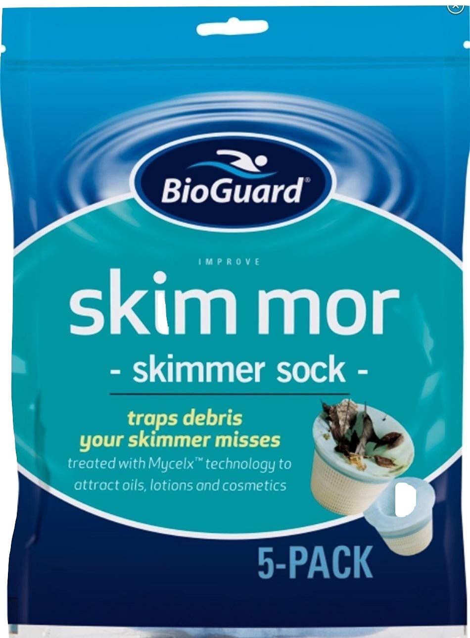 BioGuard Skim Mor traps oils and debris, extending filter life for your pool water clarity.