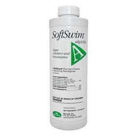 BioGuard SoftSwim A bottle pour to begin algae prevention in the pool.