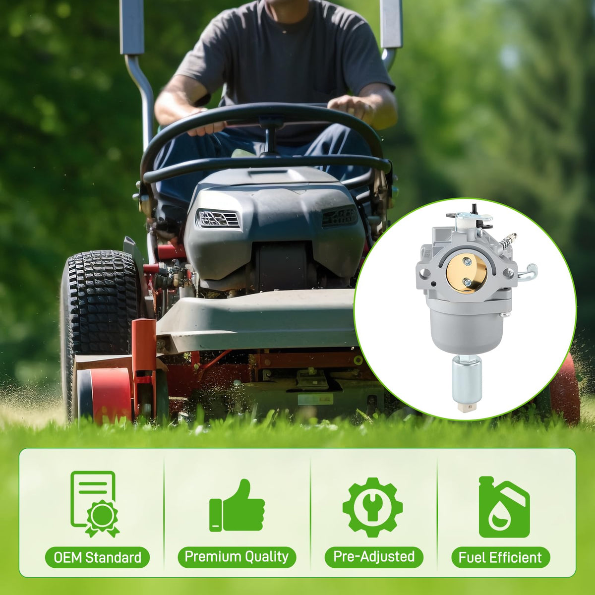 BioLion Craftsman T110 carburetor fit compatible with a 42-inch mower