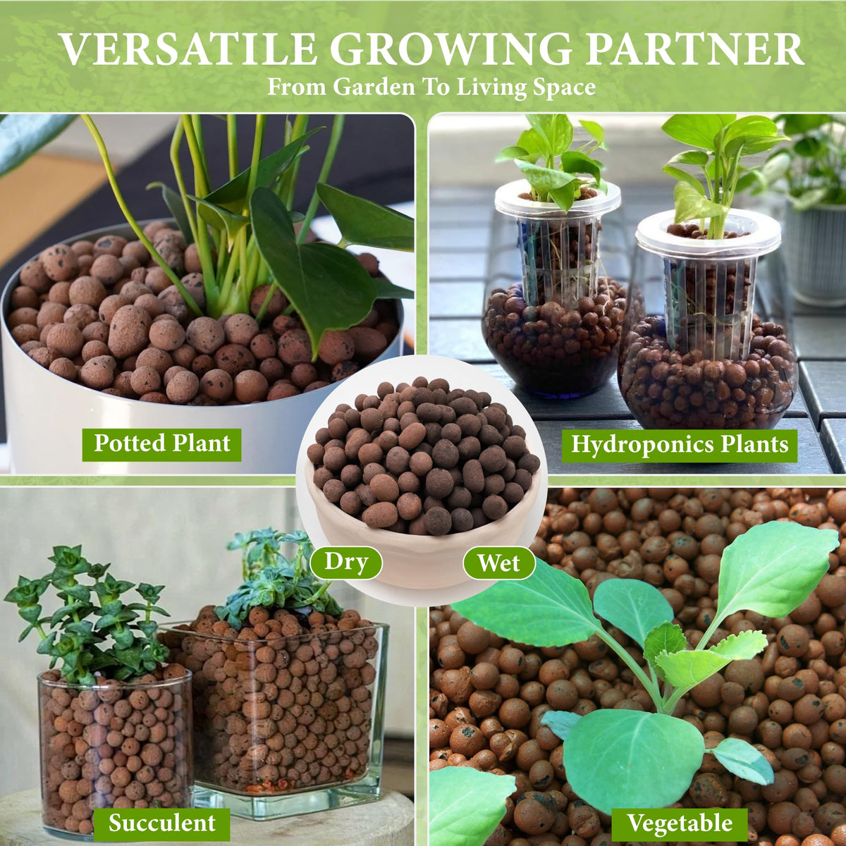 BIOMAND LECA decorative pebbles for aquariums and plant displays.