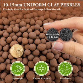 BIOMAND LECA moisture balance top-dressing preserves soil moisture.