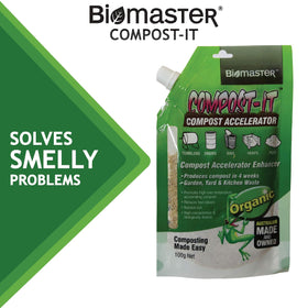 Biomaster Compost-It odor control keeps kitchen scraps odor-free.