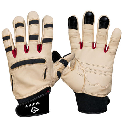 Bionic Women's ReliefGrip glove with leather palm for secure grip during planting and pruning