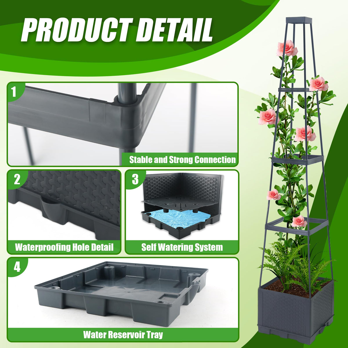 Biotolot durable PP material ensures long-lasting outdoor use.