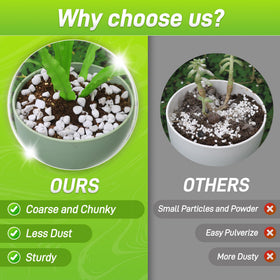 Biotolot perlite improves soil texture by reducing compaction in containers