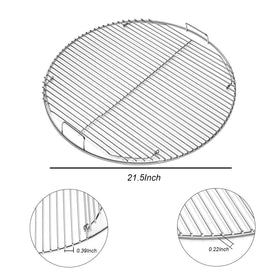BIQetrae 21.5 by 21.5 inch grate dimensions highlight precise Weber fit
