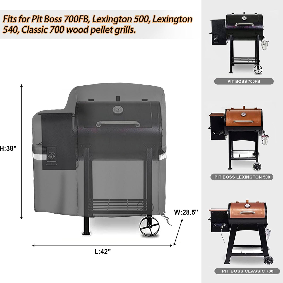 BIQetrae grill cover for Lexington models shields from sun and UV
