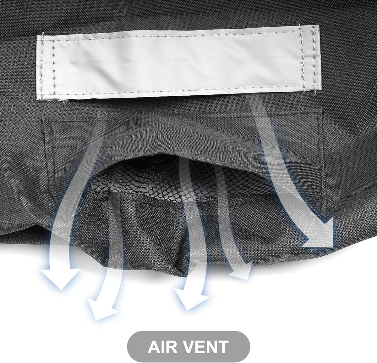 BIQetrae grill cover with reflective tape for better safety at night