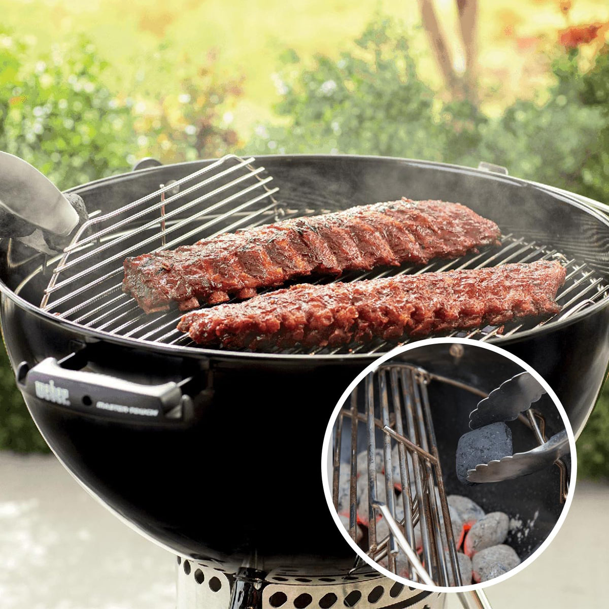 BIQetrae installation shows tool-free mounting for Weber compatibility