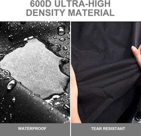 Close-up of BIQetrae waterproof material protecting a Bull grill