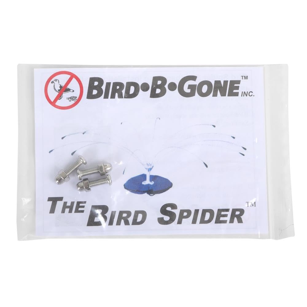 Bird B Gone sand base with blue all weather canvas withstands rain and sun