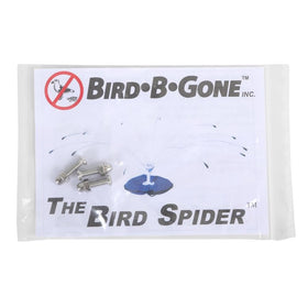 Bird B Gone sand base with blue all weather canvas withstands rain and sun