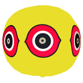 Bird B Gone Scare Balloon with reflective eyes deters ducks from pools.