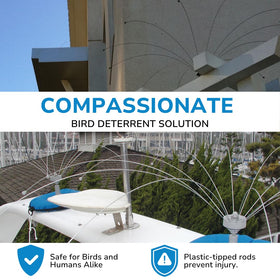 Bird Barrier Daddi Long Legs HVAC unit protection reduces landing spots