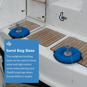 Bird Barrier sand bag boat base ready for quick easy installation on your boat