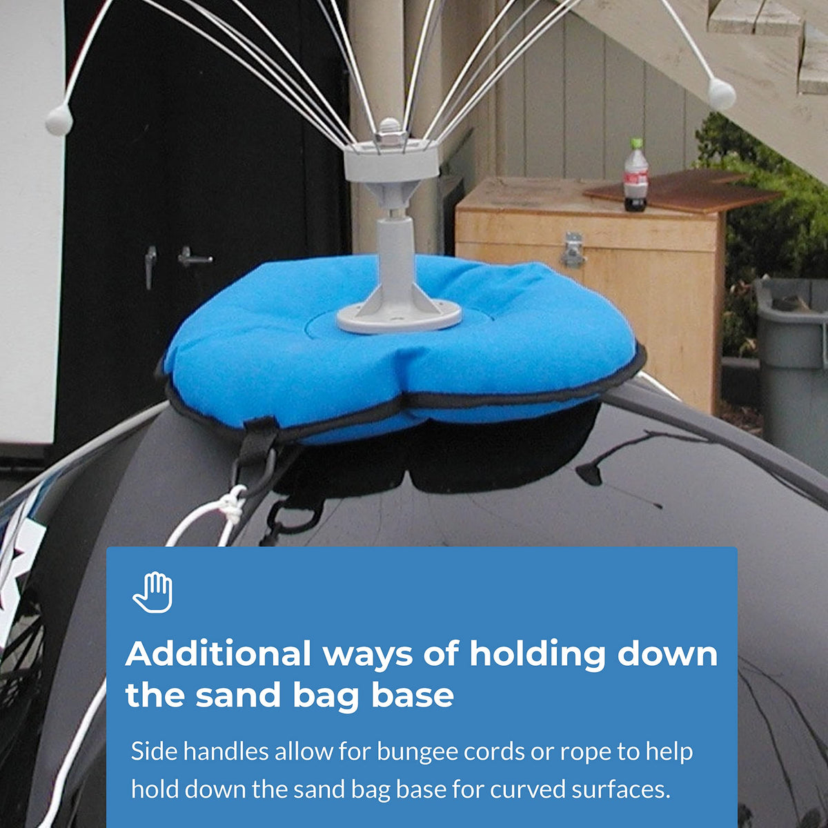 Bird Barrier sand bag boat base wind stability keeps deterrents in place in gusts