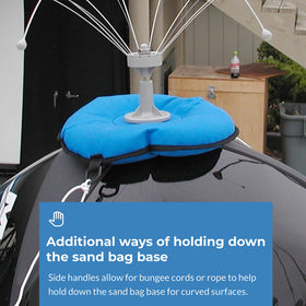 Bird Barrier sand bag boat base wind stability keeps deterrents in place in gusts