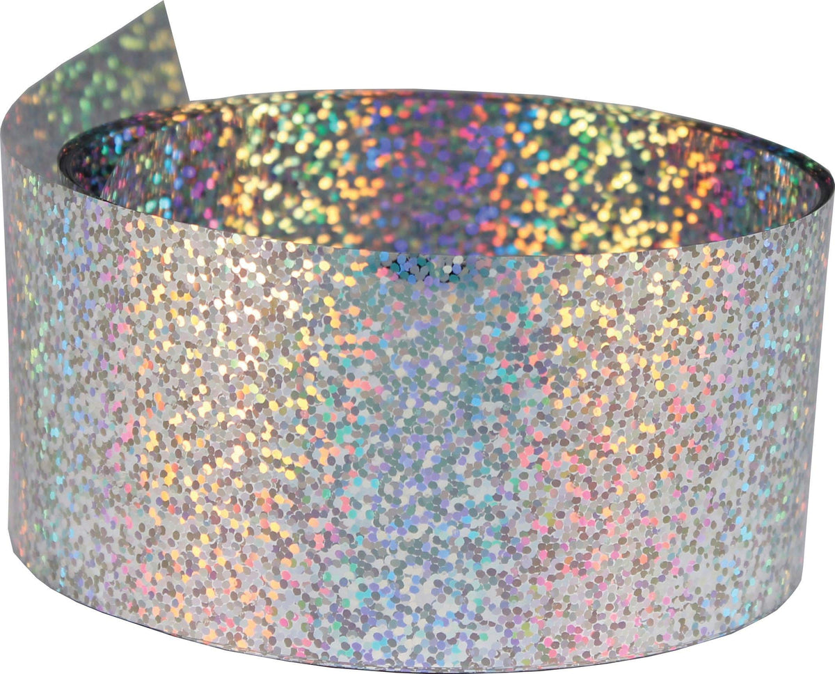 Bird-X Irri-Tape holographic surface deters birds with sunlight reflection and multi-sensory cues.