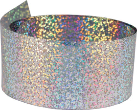 Bird-X Irri-Tape holographic surface deters birds with sunlight reflection and multi-sensory cues.