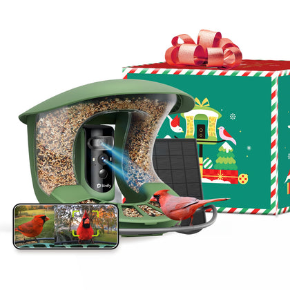 Birdfy 2 smart bird feeder with camera captures real-time backyard birds in crisp detail.