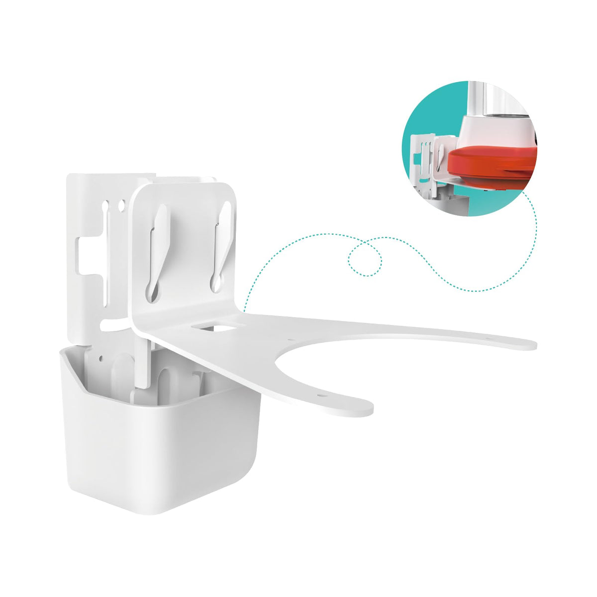 Birdfy Hum Mounting Kit one-click detach lets you refill nectar quickly without full removal