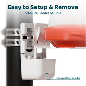 Birdfy Hum Mounting Kit wall mount option provides secure feeder placement for steady viewing