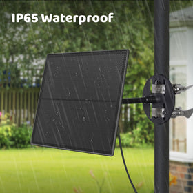 Birdfy IP65 weatherproof panel resists rain and dust outdoors.