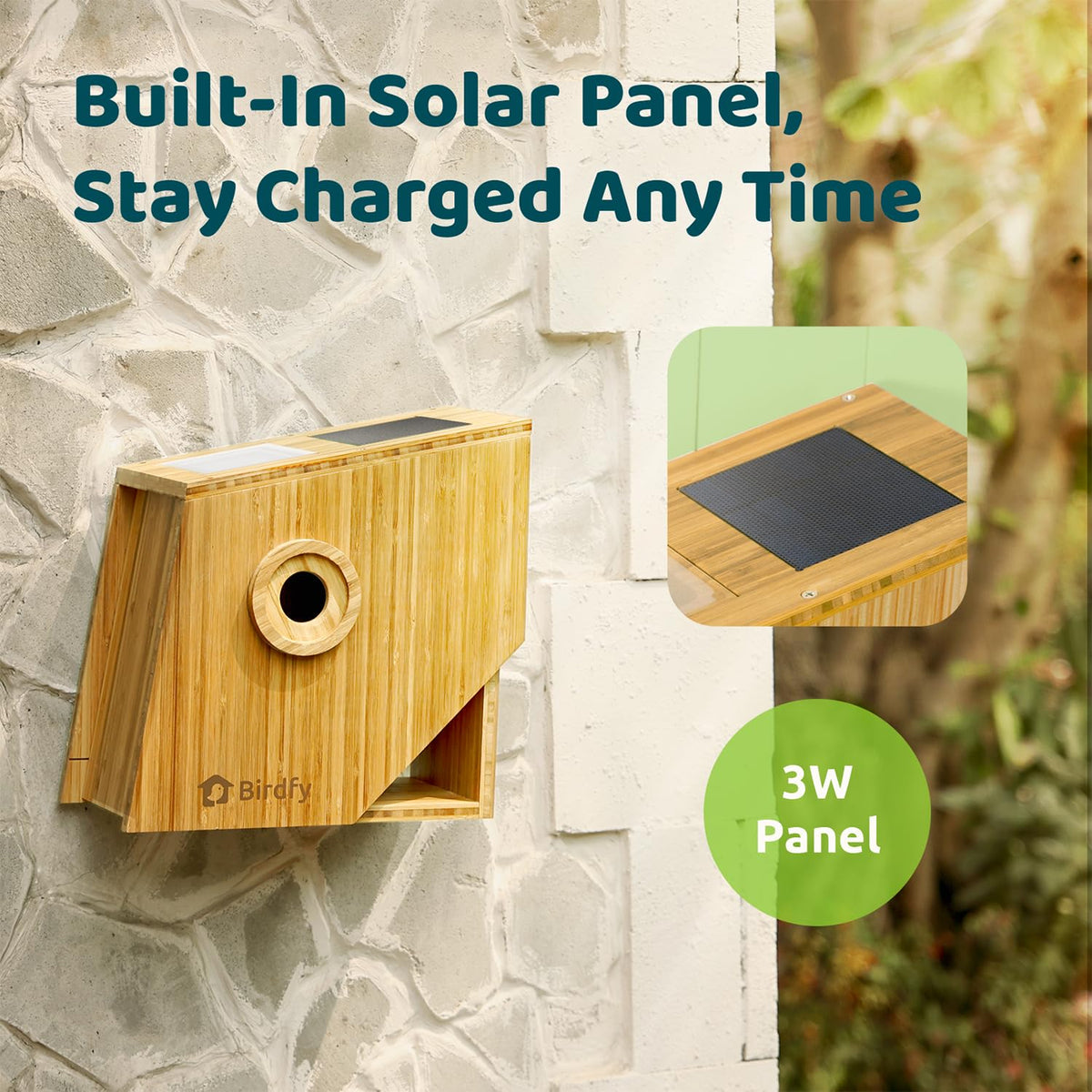 Birdfy Smart Bird House outdoor mount secures a durable, weather-ready installation