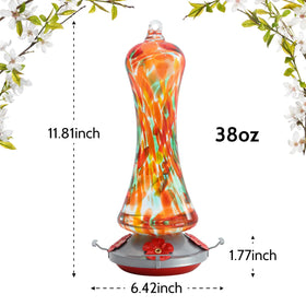 Birdkiss feeder with ant moat included to deter ants from nectar.