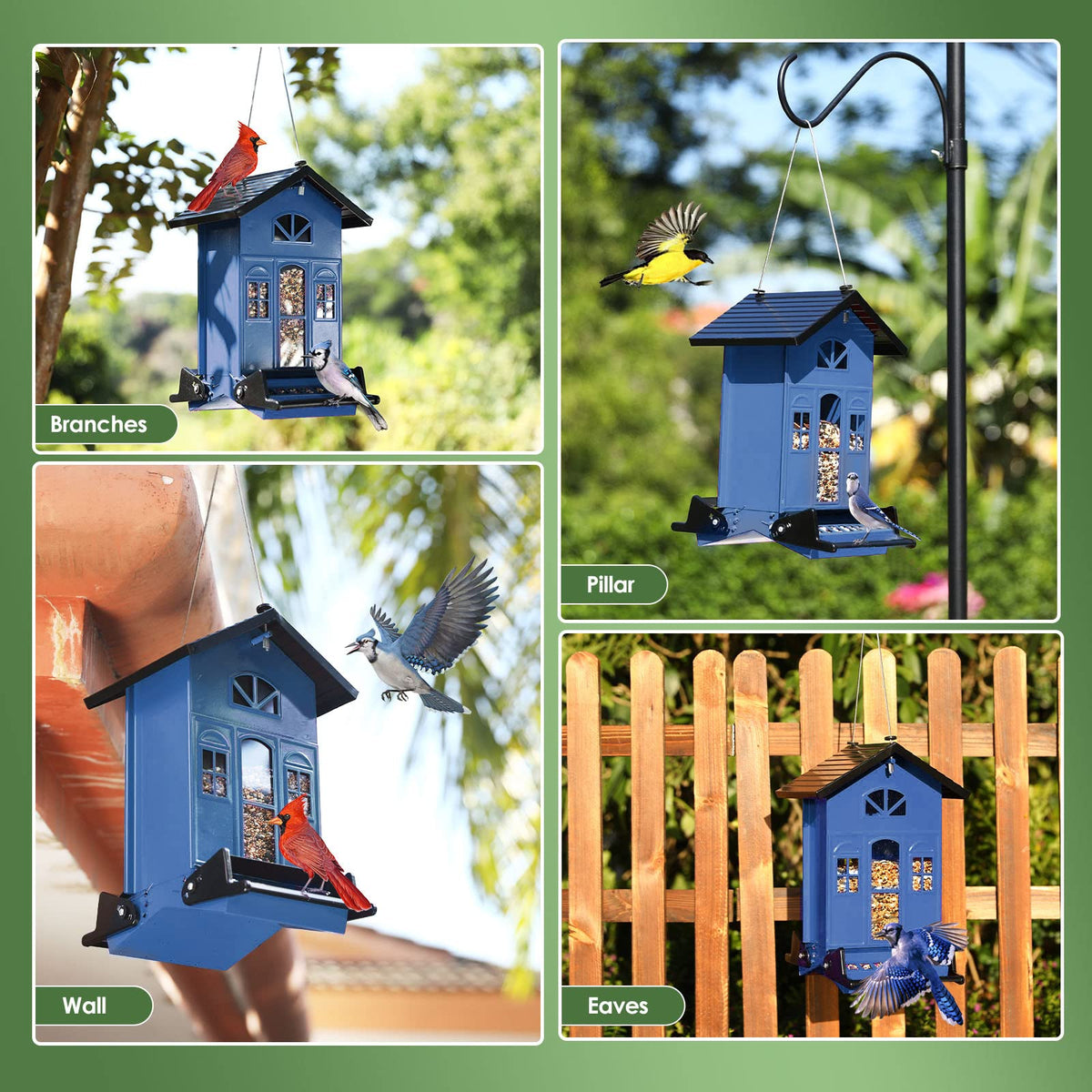 Birdkiss Artwork design country house style adds garden charm.