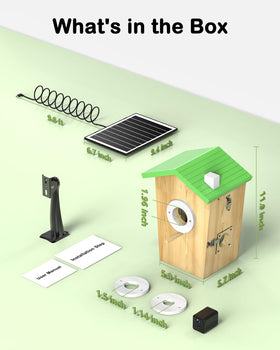 BirdoorKam three entry panels offer flexible access for cleaning and monitoring.
