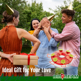 Birdream red 1-pack nectar feeder simplifies refills and cleaning.