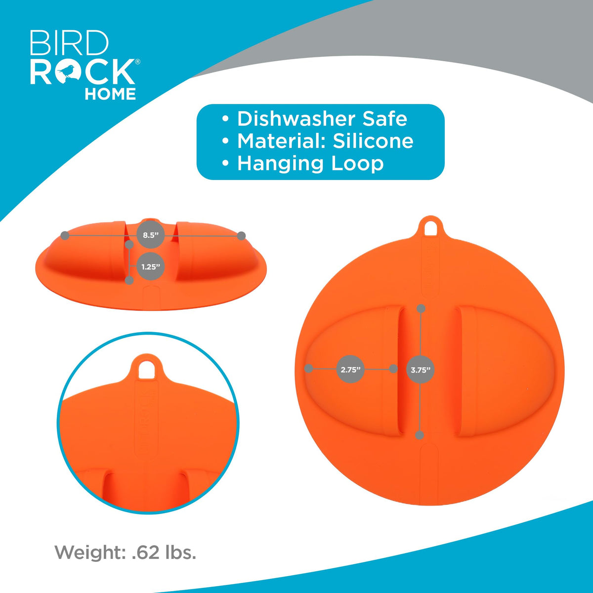 BIRDROCK HOME grill mitt holding a hot pan safely outdoors