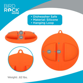 BIRDROCK HOME grill mitt holding a hot pan safely outdoors