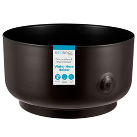 BirdRock Home hose pot with oil-rubbed bronze finish hides hoses gracefully.